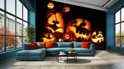 Halloween Pumpkins Wall mural