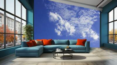 Cloudy blue sky abstract background. Wall mural