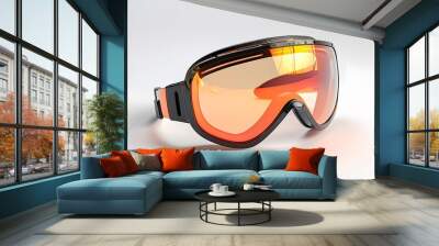 A pair of goggles with orange lenses  Wall mural