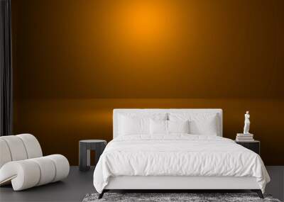 3d illustration of empty 3d room with spotlight on coloured gradient background with space to showca Wall mural