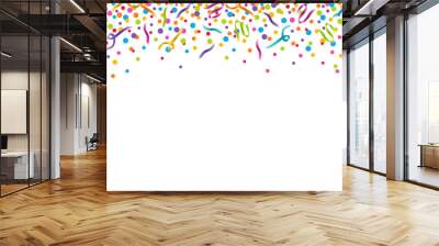 colorful confetti celebration horizontal vector illustration 1 Wall mural