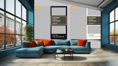 real estate and development social media post for sell .  Wall mural