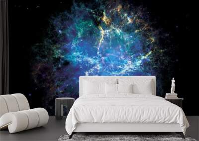 NÉBULEUSE modifiée. Elements of this image furnished by NASA Wall mural