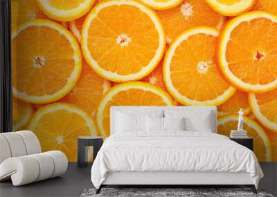 Healthy natural food, background. Orange Wall mural