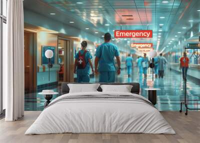 Emergency room in the hospital Wall mural