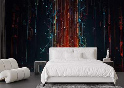 techno background Wall mural