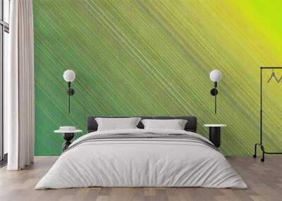 Abstract green Gradient background with line Wall mural