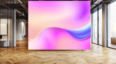 Purple and blue colour hologram wallpaper background Wall mural