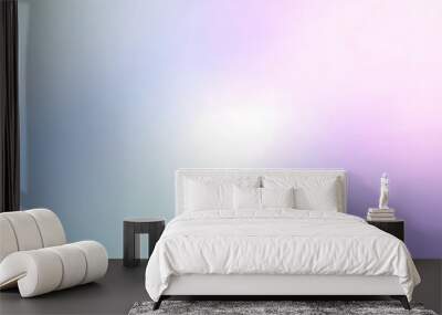 Soft blurred blue and pink gradient background. soft, blurred gradient transitioning from light pink to light blue. Wall mural