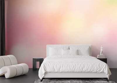 Soft blurred pastel colors in pink yellow. Soft, blurred gradient transitioning from pink to peach. Suitable for wallpaper Wall mural