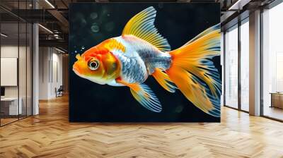 Dreamlike goldfish in a surreal underwater realm Wall mural