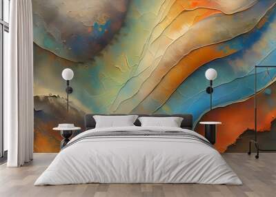 Earthy Abstract Textures Featuring Organic Patterns for Design Inspiration and Backgrounds Wall mural