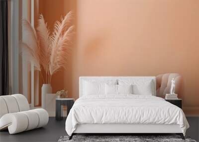 Elegant peach fuzz gradient background for modern design and minimalist aesthetics Wall mural