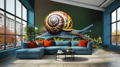 Exploring the World of Snails: Natures Slow-Moving Marvels Wall mural