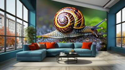 Exploring the World of Snails: Natures Slow-Moving Marvels Wall mural