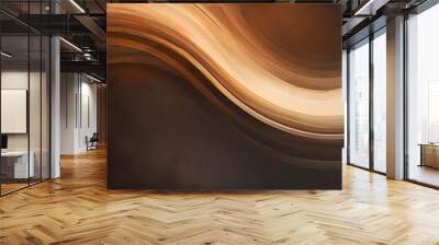 Luxurious dark brown gradient background with a soft textured finish, showcasing a beautiful transition from warm to deep tones Wall mural