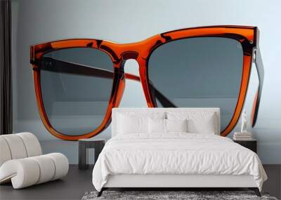 Sleek modern sunglasses with vein-inspired frames showcasing innovative design Wall mural