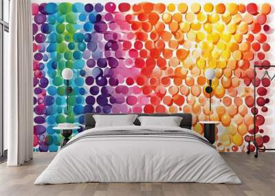 vibrant abstract background showcasing gradient colors and dynamic point patterns Wall mural