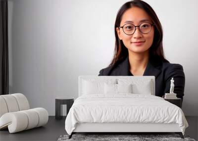 Portrait of a beautiful Asian businesswoman with her arms folded Wall mural