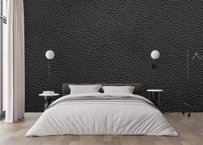 Black leather texture or background. Wall mural