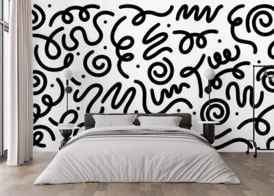 Doodle sketch style of Simple childish scribble on white background for concept design. Wall mural