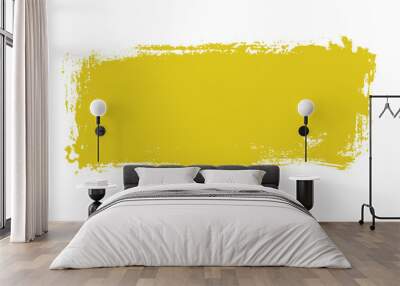 Grunge Banner mit gelber Farbe als Hintergrund Wall mural