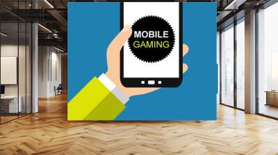 Mobile Gaming mit dem Smartphone Wall mural