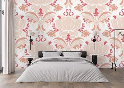 Victorian floral pattern Wall mural