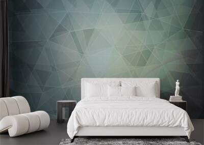 Grey background with triangle pattern Wall mural