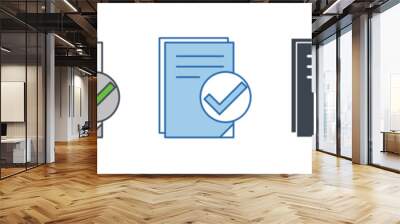 Document icon symbol template for graphic and web design collection logo vector illustration Wall mural