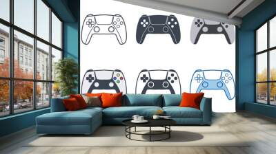 Game Controller icon collection with different styles. gamepad, joystick, game console icon symbol vector illustration isolated on white background Wall mural