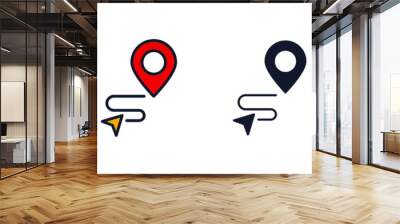 Gps tracking icon symbol template for graphic and web design collection logo vector illustration Wall mural