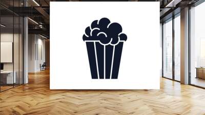 Popcorn icon symbol template for graphic and web design collection logo vector illustration Wall mural