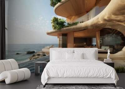 Seaside resort with luxurious design Wall mural