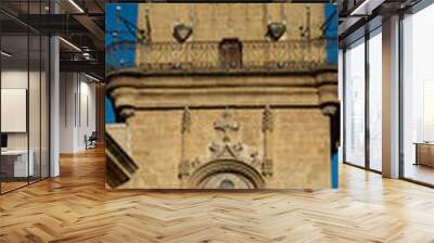 The clocktower of Hotel de Ville in Aix-en-Provence, France Wall mural