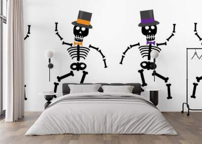 Dancing Skeletons Wall mural