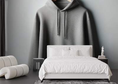 Mockup with hoodie. AI Wall mural