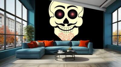 Day of the Dead Male Skull Wall mural