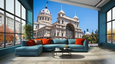 Scenic view of the Royal Exhibition Building north side a world heritage site in Melbourne VIC Australia Wall mural