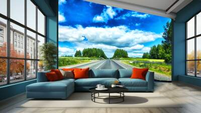 road to the sky Wall mural