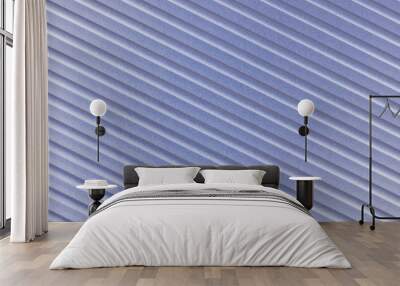 Diagonal light gray texture aluminum abstract background. Many lines background design Wall mural