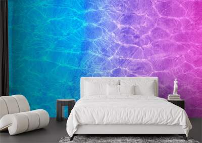 Reflection of sun in water. Abstract water background Wall mural