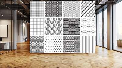 Seamless Geometric Patterns three Wall mural