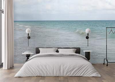 Beautiful simple serene beach scene background Wall mural