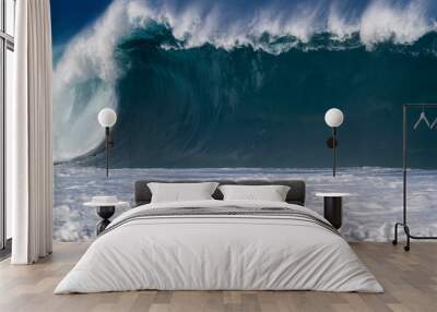 Giant breaking Ocean wave in Hawaii Wall mural