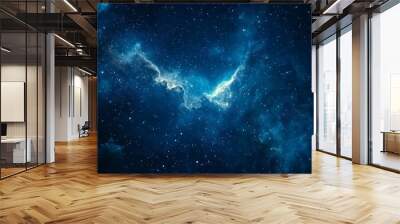 Space night sky and star background generative ai Wall mural