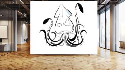 Squid Logo Wall mural