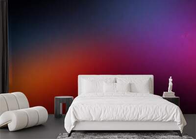 dark grainy color gradient background purple red orange blue black colors banner poster cover abstract design Wall mural