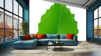 birch green leaf Wall mural