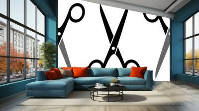 set three scissors Wall mural